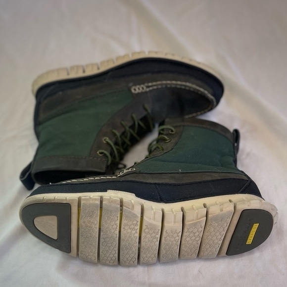 Cole Haan Zerogrand Tall Green Leather Boots N2157* Men's Size 8M - Picture 5 of 12